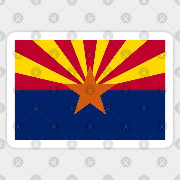 Flag of Arizona Sticker by brigadeiro